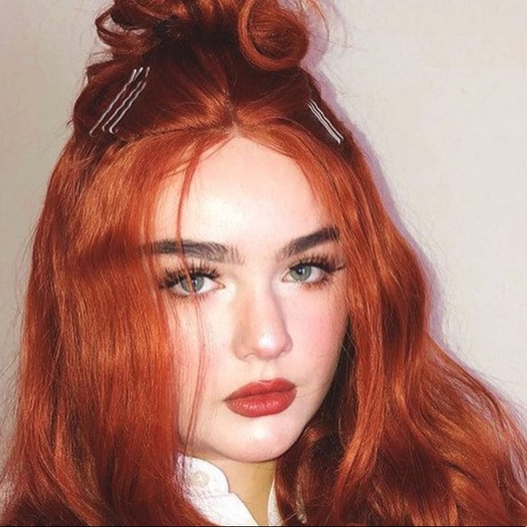 ♥️ COPPER RED 24” BODY WAVY LACE FRONT WIG? *NWT